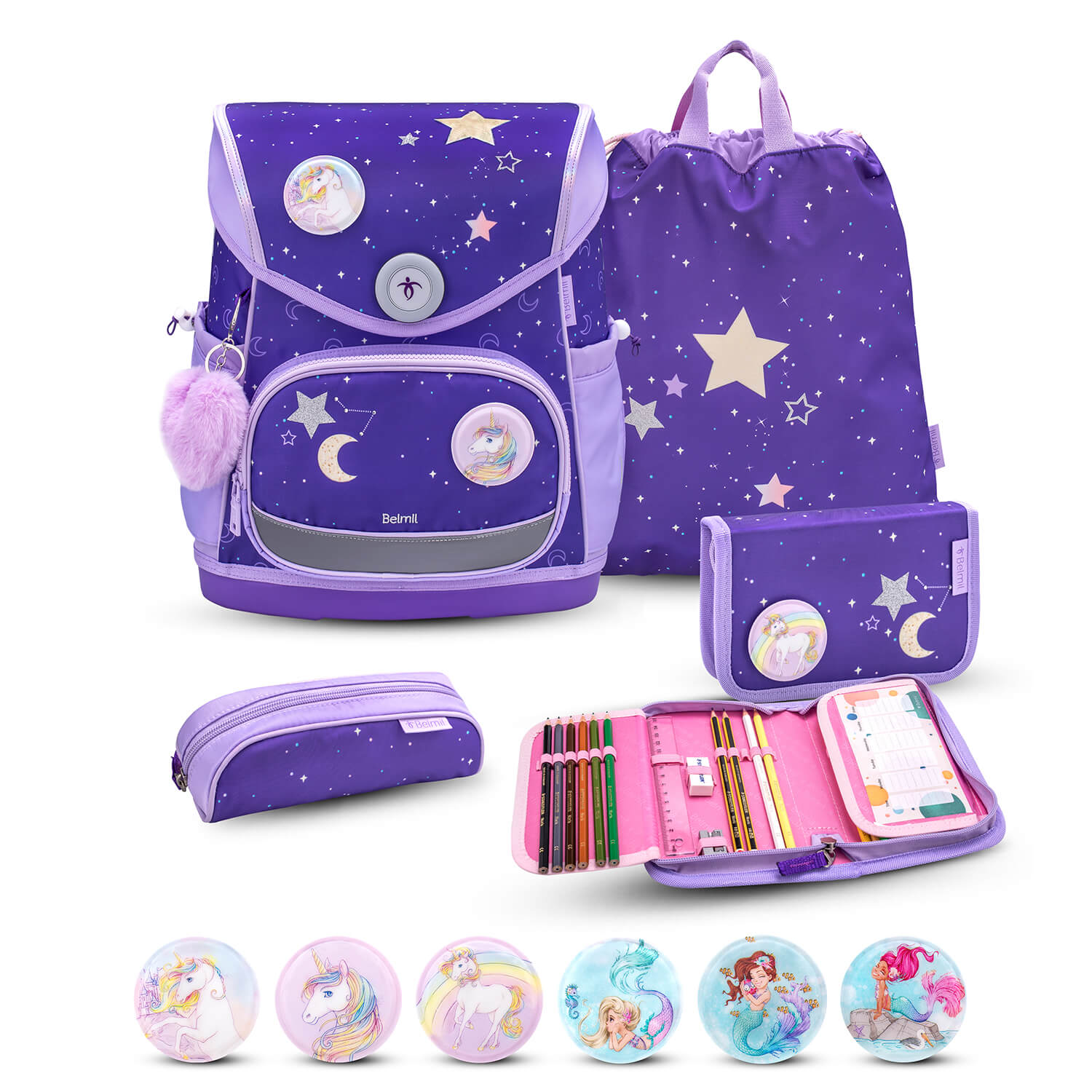Premium Compact Plus Dahlia Schoolbag set 5pcs.