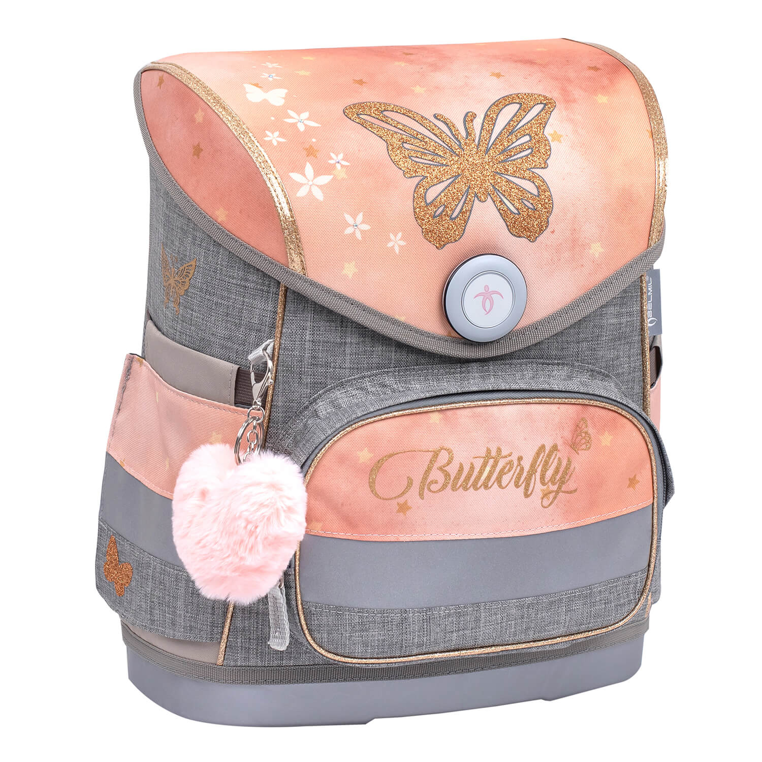 Compact Golden Butterfly schoolbag set 4 pcs
