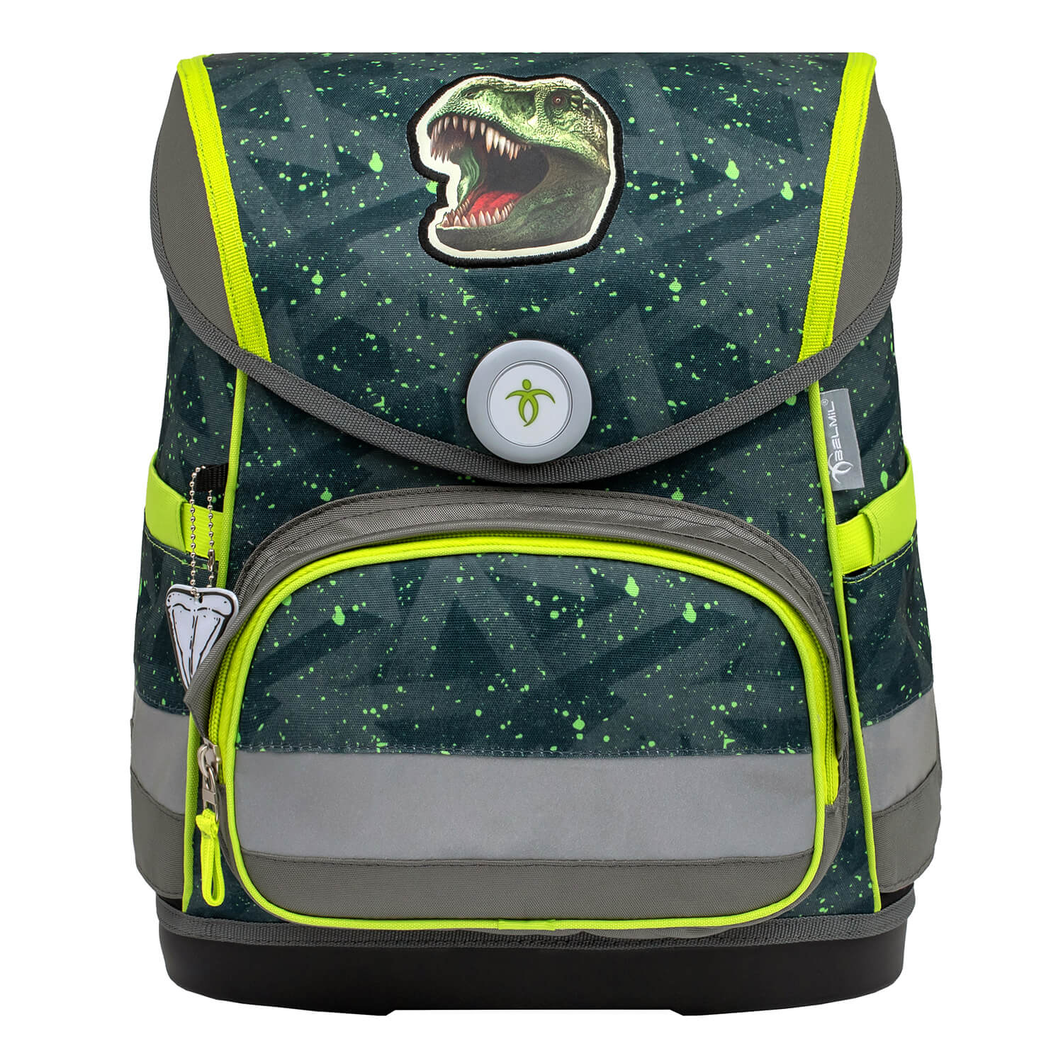 Compact T-rex Roar schoolbag set 5 pcs with GRATIS keychain