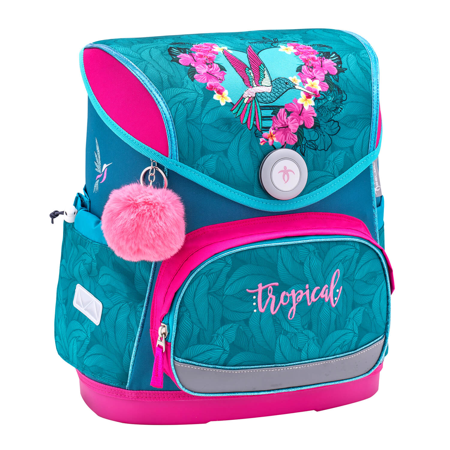 Compact Tropical Hummingbird schoolbag