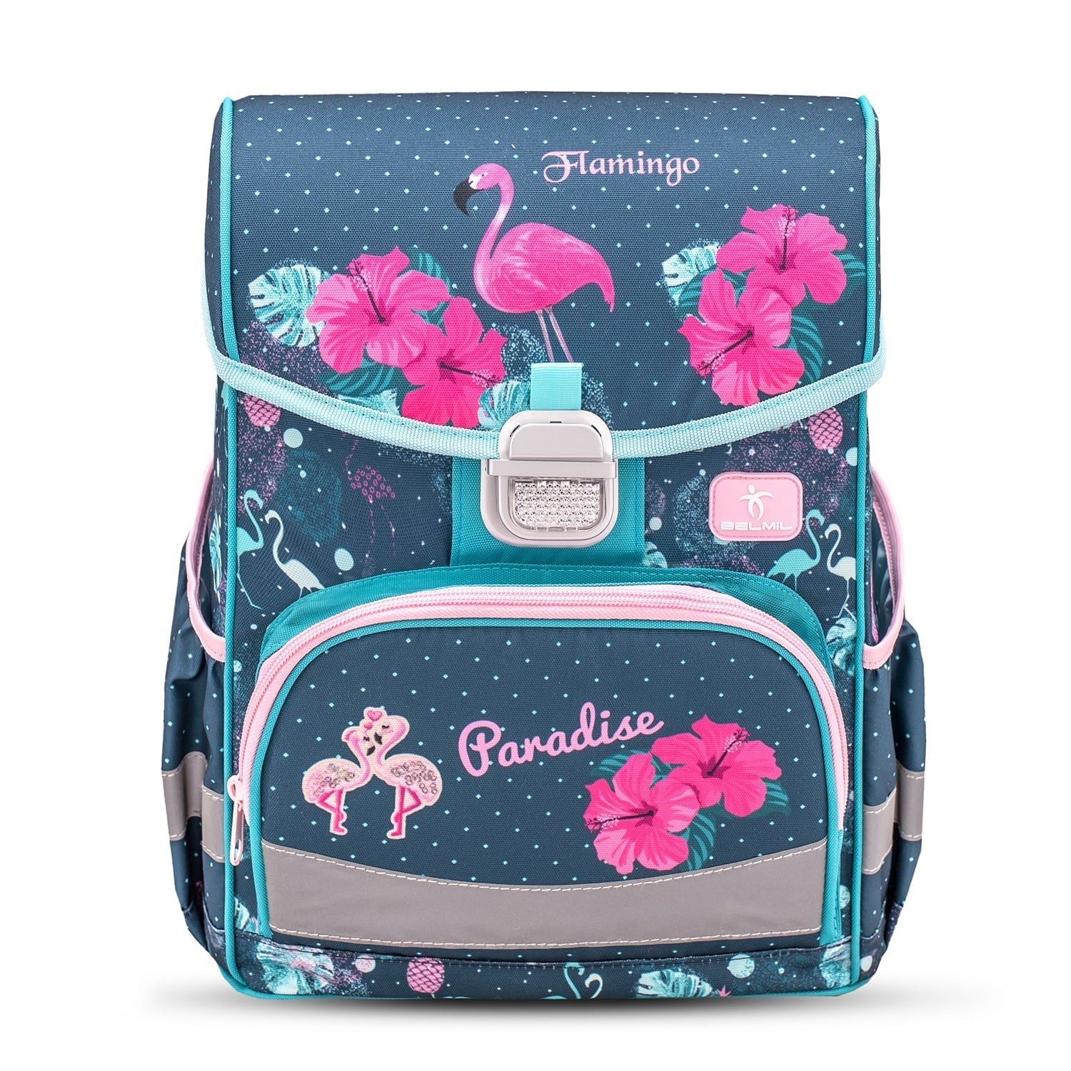 Click Flamingo Paradise schoolbag