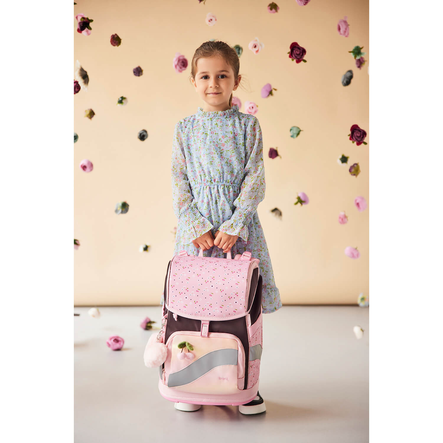 Smarty Plus Cherry Blossom Schoolbag set 5pcs.