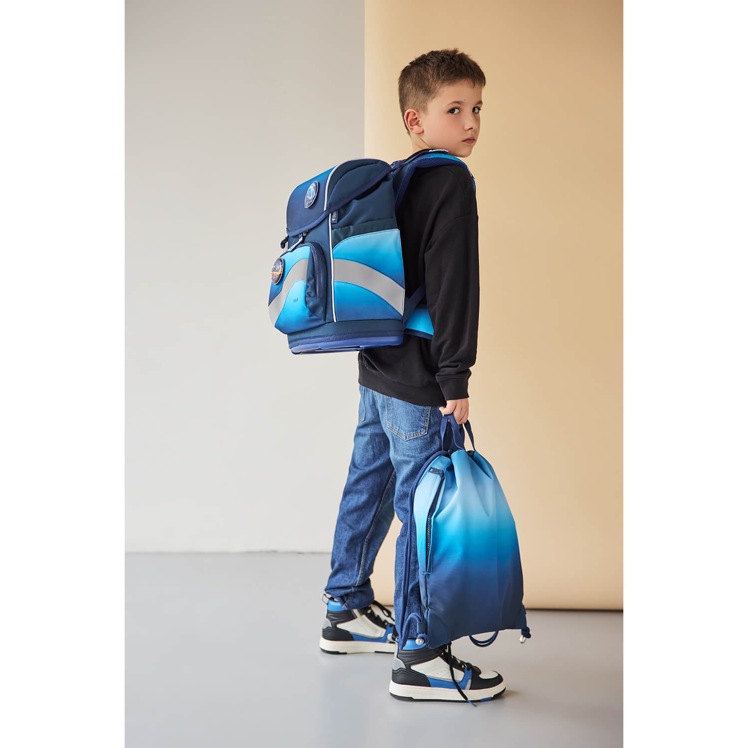 Smarty Plus Blue Navy Schoolbag set 5pcs.