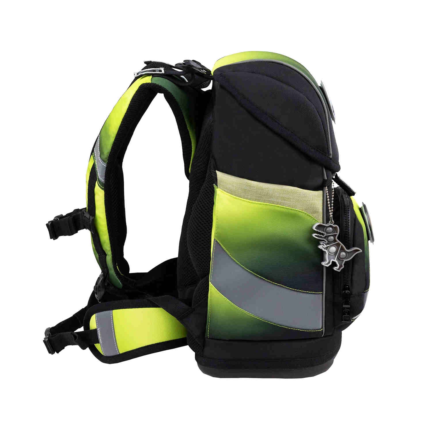 Smarty Plus Black Green Schoolbag set 5pcs.