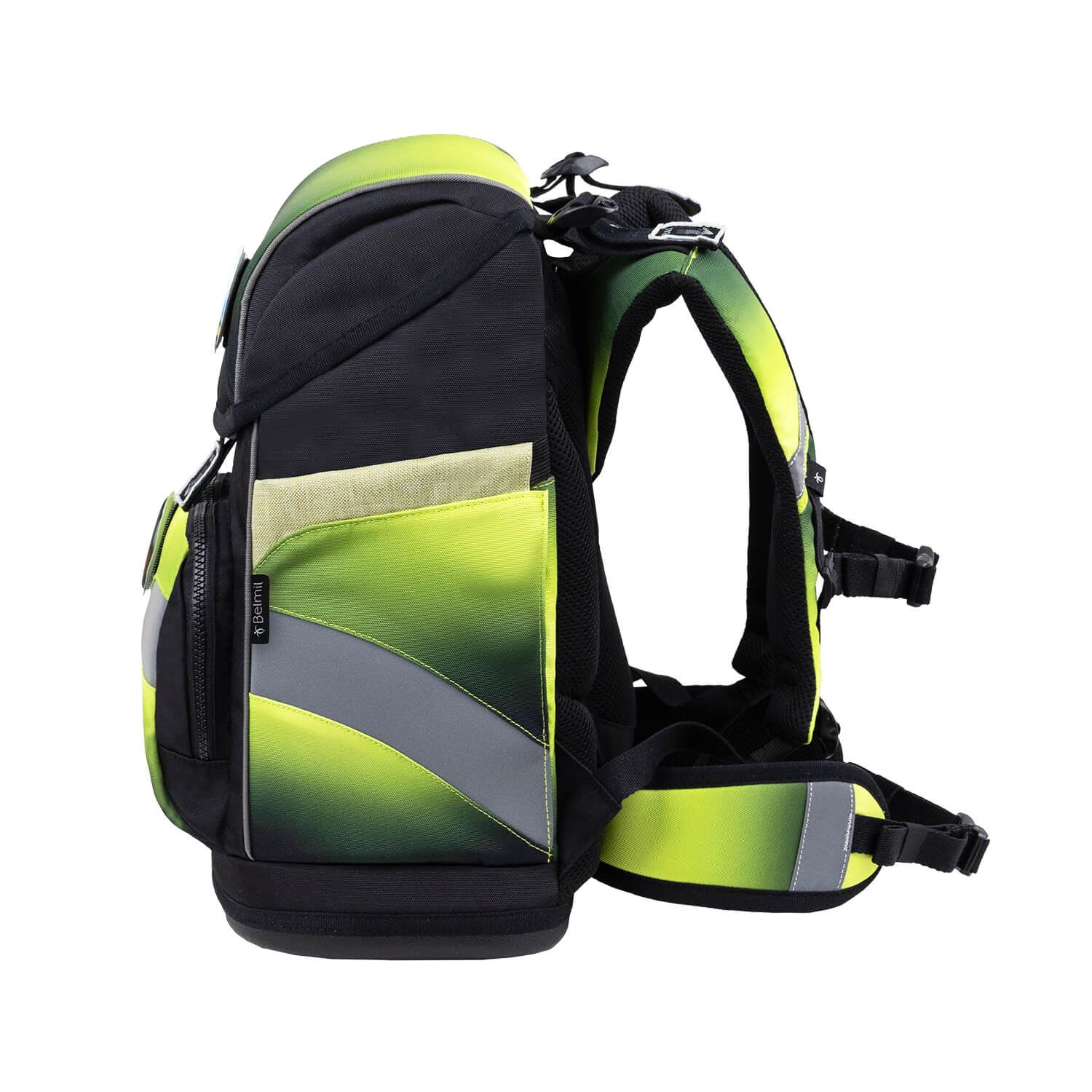 Smarty Plus Black Green Schoolbag set 5pcs.