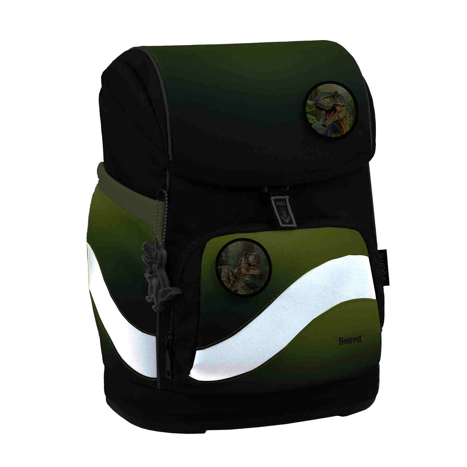 Smarty Plus Black Green Schoolbag set 5pcs.