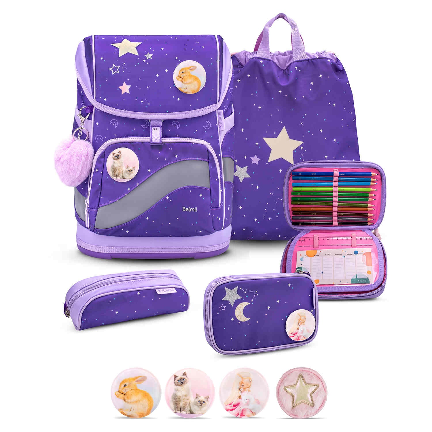 Smarty Plus Dahlia Schoolbag set 5pcs.