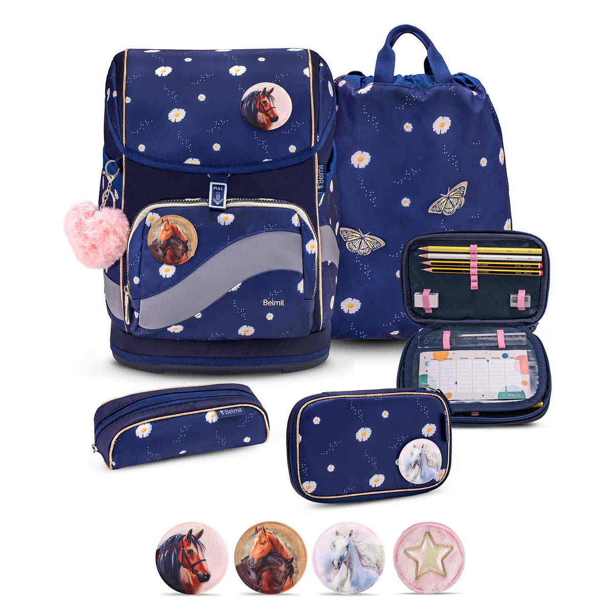 Premium Belmil School Bag Set for Girls – Smarty Plus Daisy schoolbag