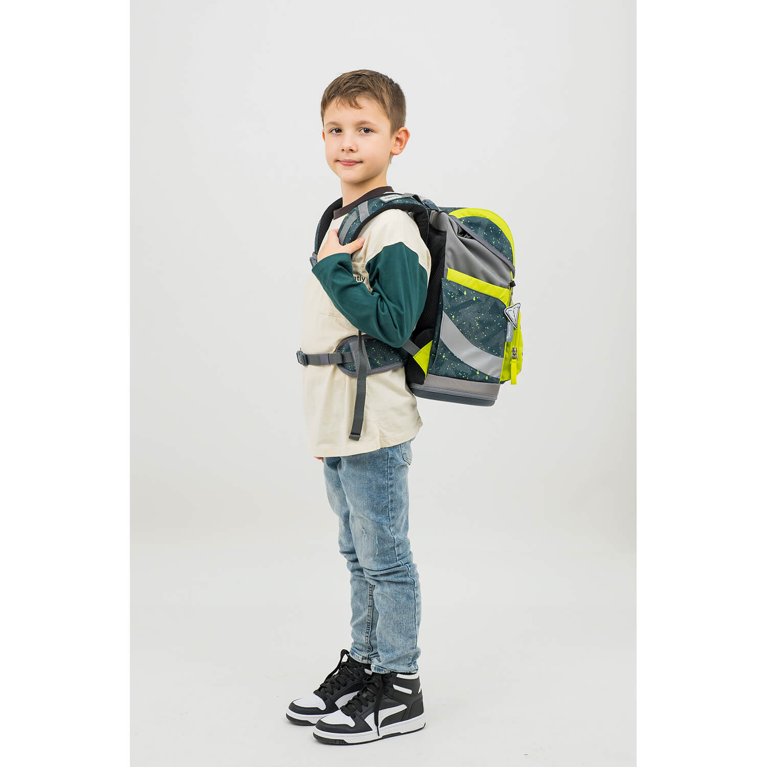 Smarty Green Splash schoolbag set 6 pcs with GRATIS keychain