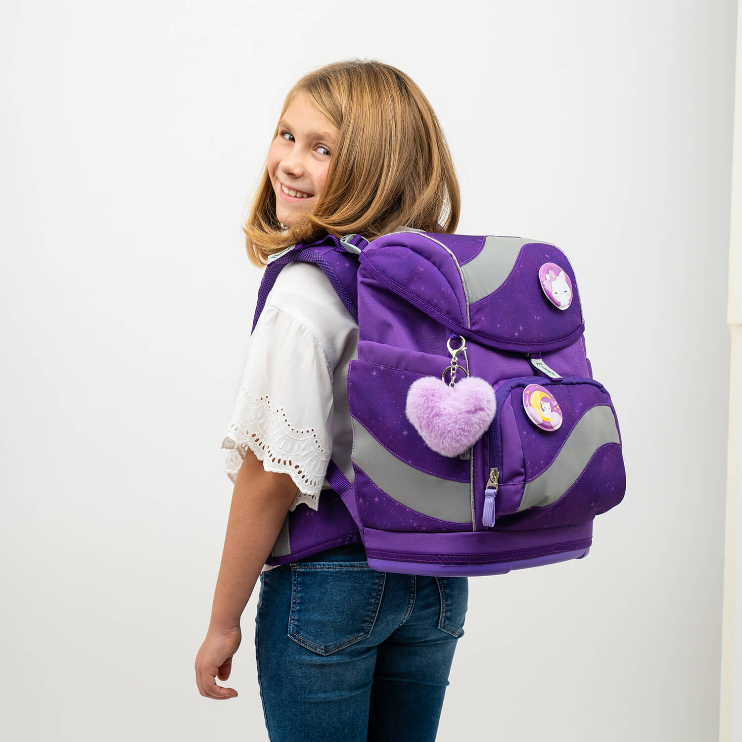 Smarty Purple Sky schoolbag set 5 pcs