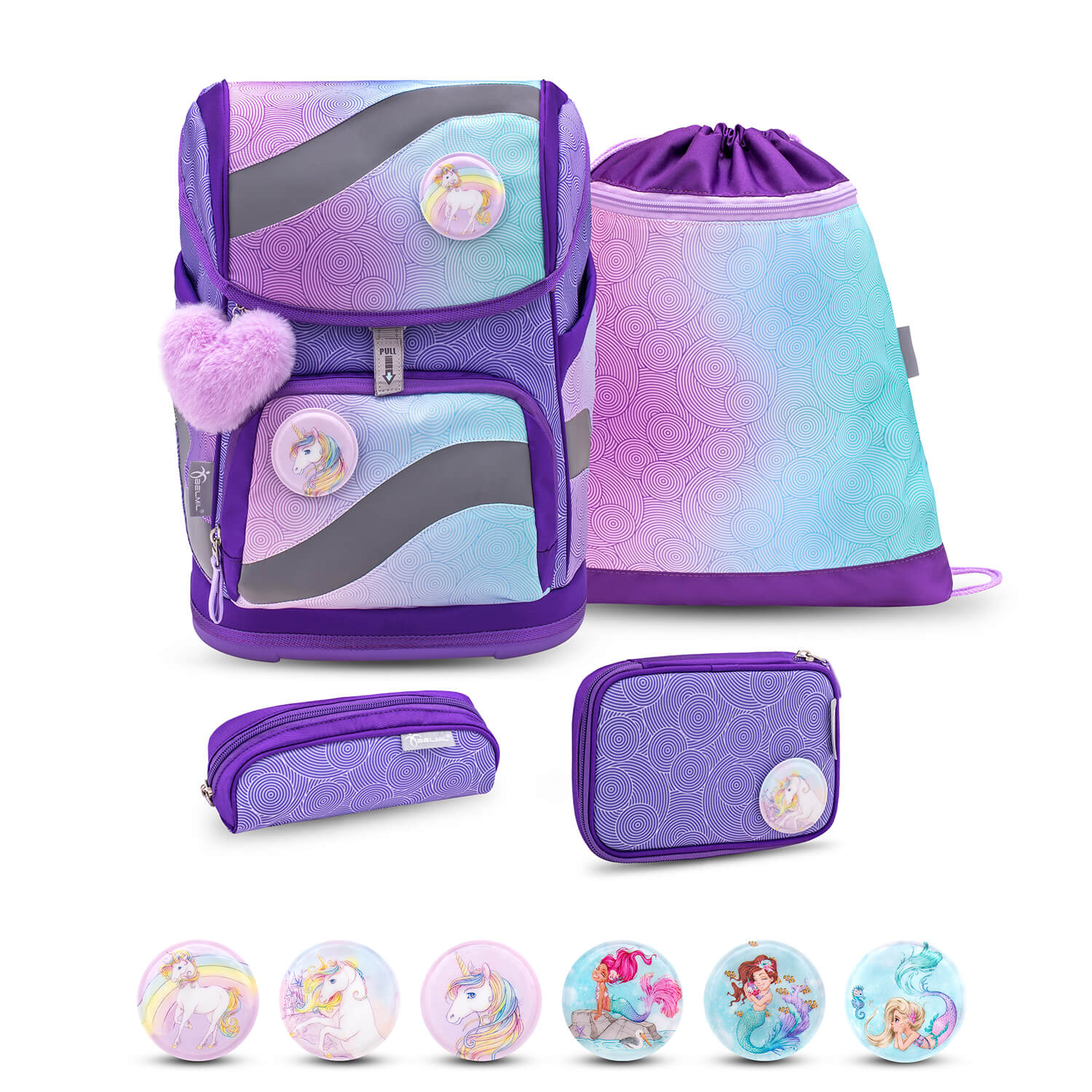 Smarty Wonder 2 schoolbag set 5 pcs