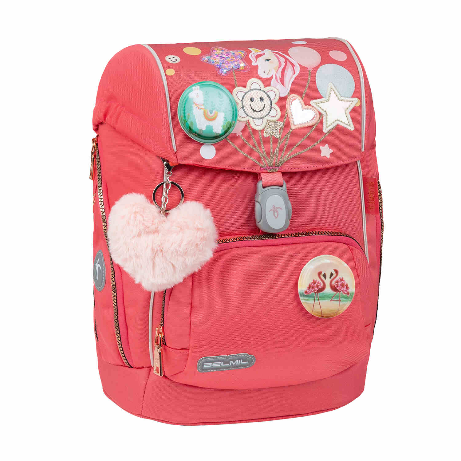 Premium Comfy Plus Rose Quartz Schoolbag set 5pcs.