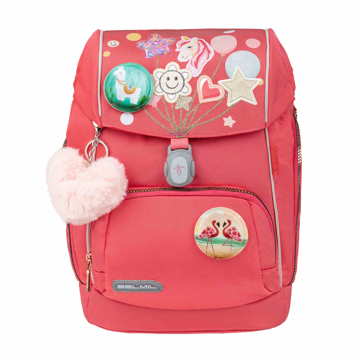 Premium Comfy Plus Rose Quartz Schoolbag set 5pcs.