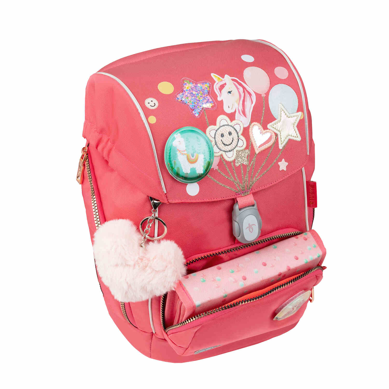 Premium Comfy Plus Rose Quartz Schoolbag set 5pcs.