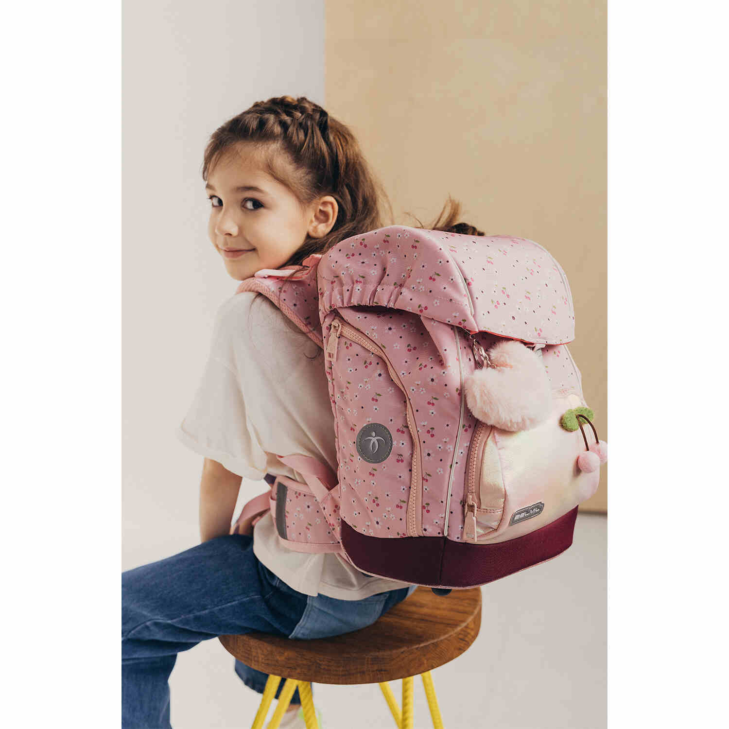 Premium Comfy Plus Cherry Blossom Schoolbag set 5pcs.