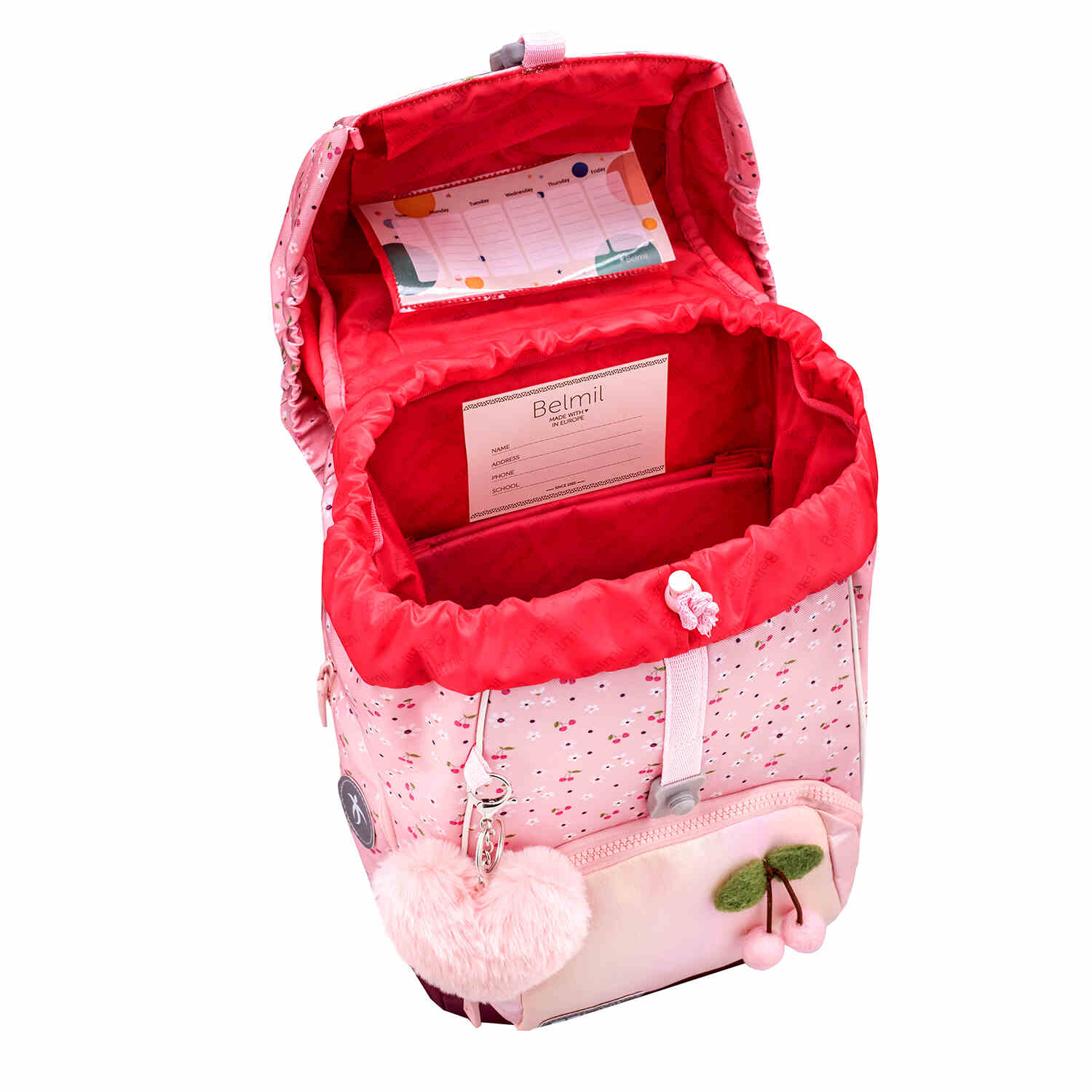 Premium Comfy Plus Cherry Blossom Schulranzen Set 5tlg.