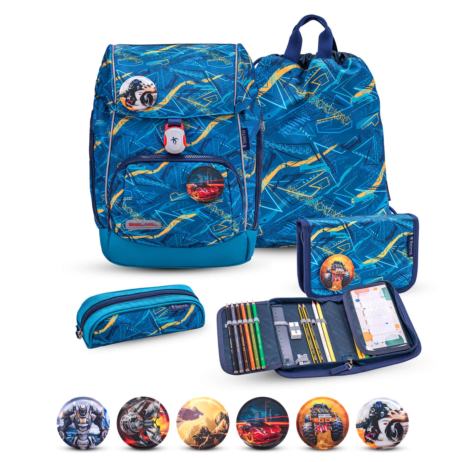 Premium Comfy Plus Baltic Schoolbag set 5pcs.