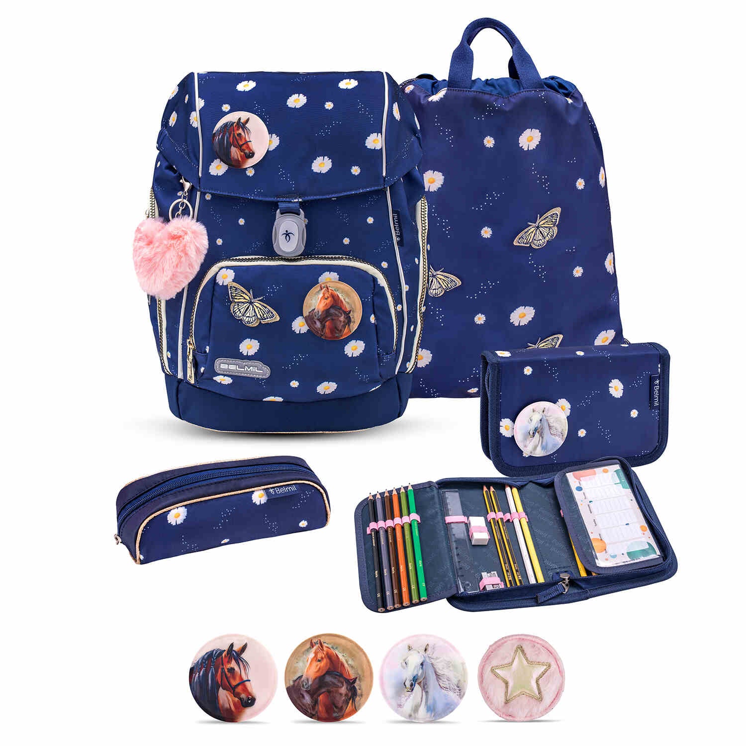 Premium Comfy Plus Daisy Schoolbag set 5pcs.