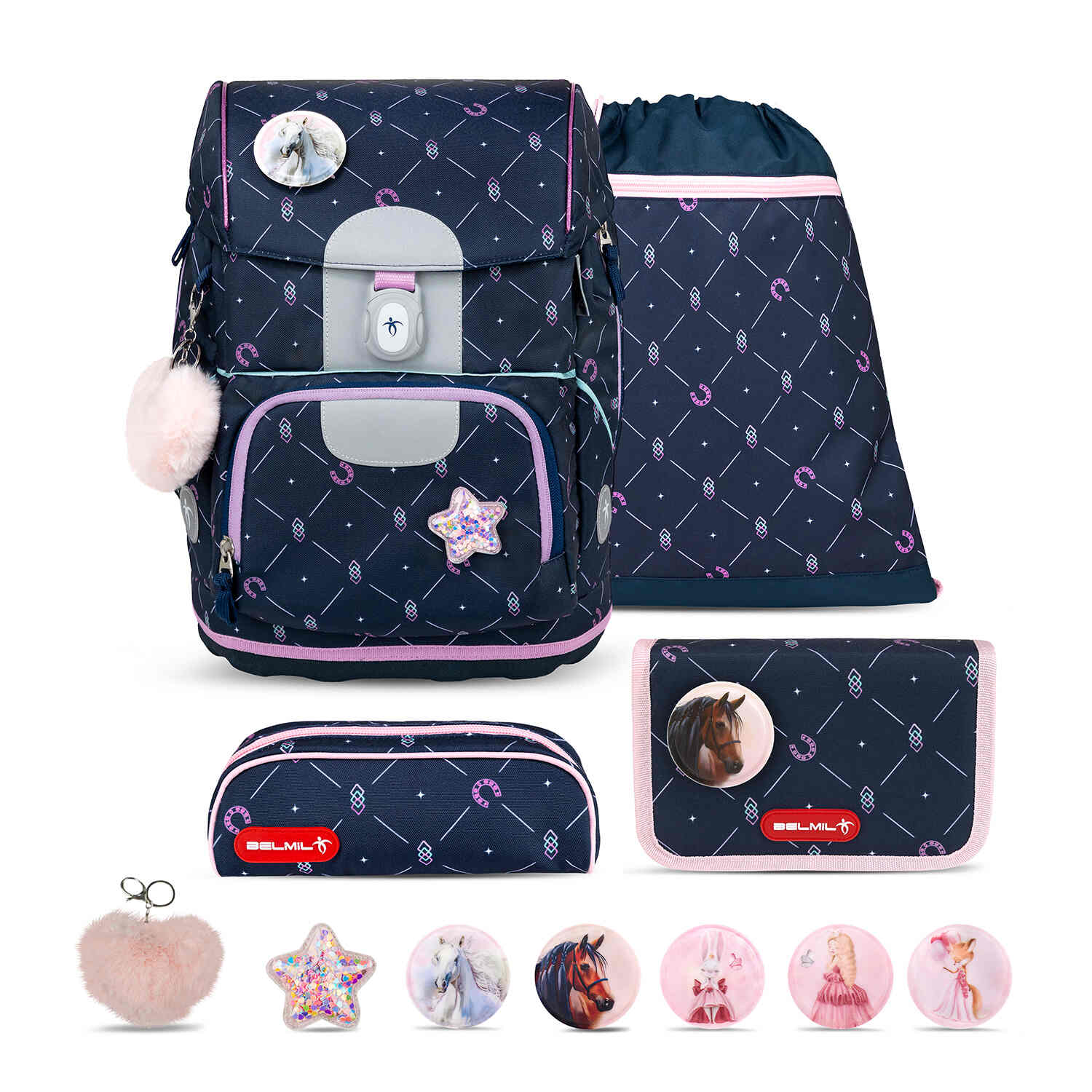 Motion Midnight Gallop Schoolbag set 4 pcs.