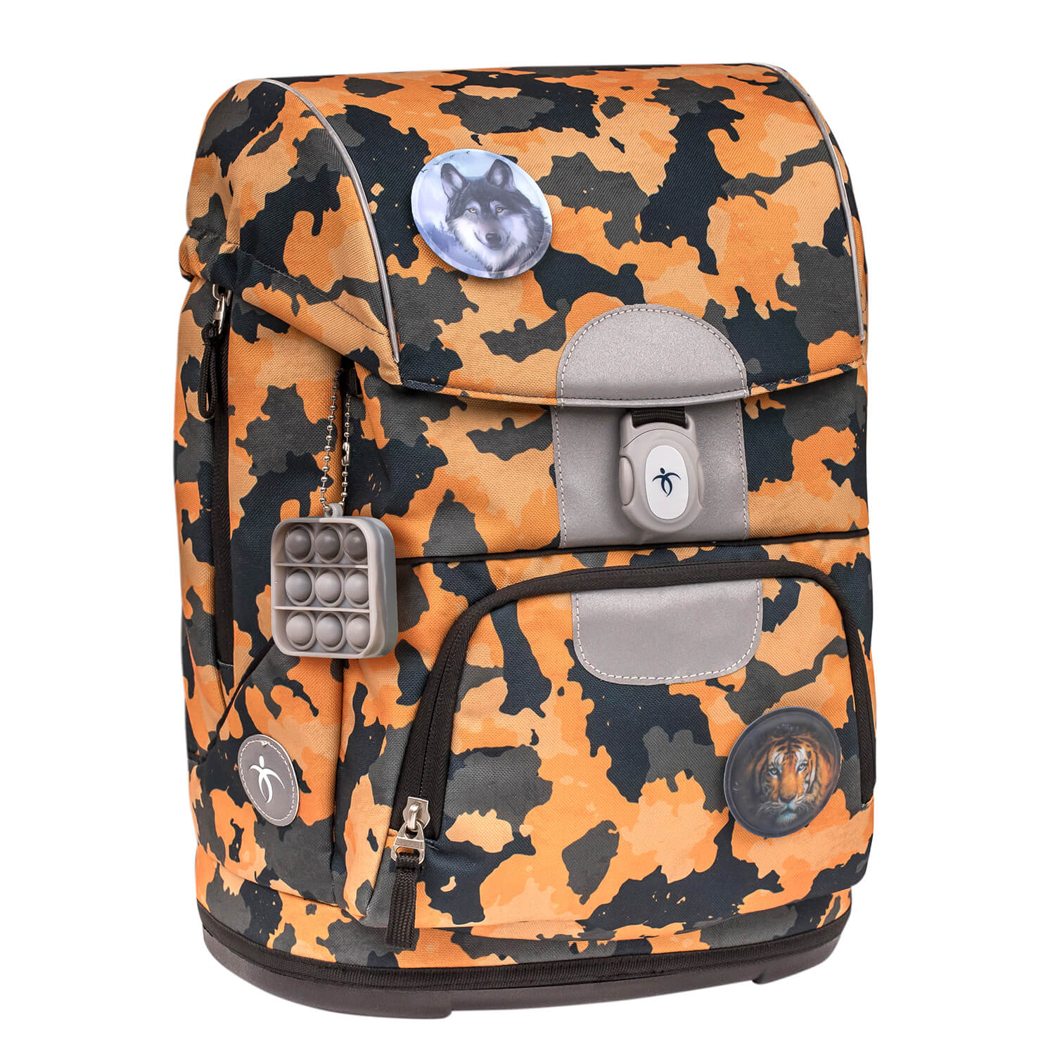 Motion Orange Camouflage schoolbag set 5 pcs