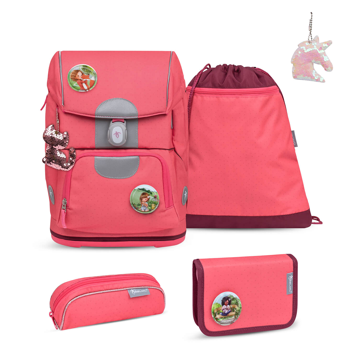 Motion Sweet Candy schoolbag set 6 pcs with GRATIS keychain