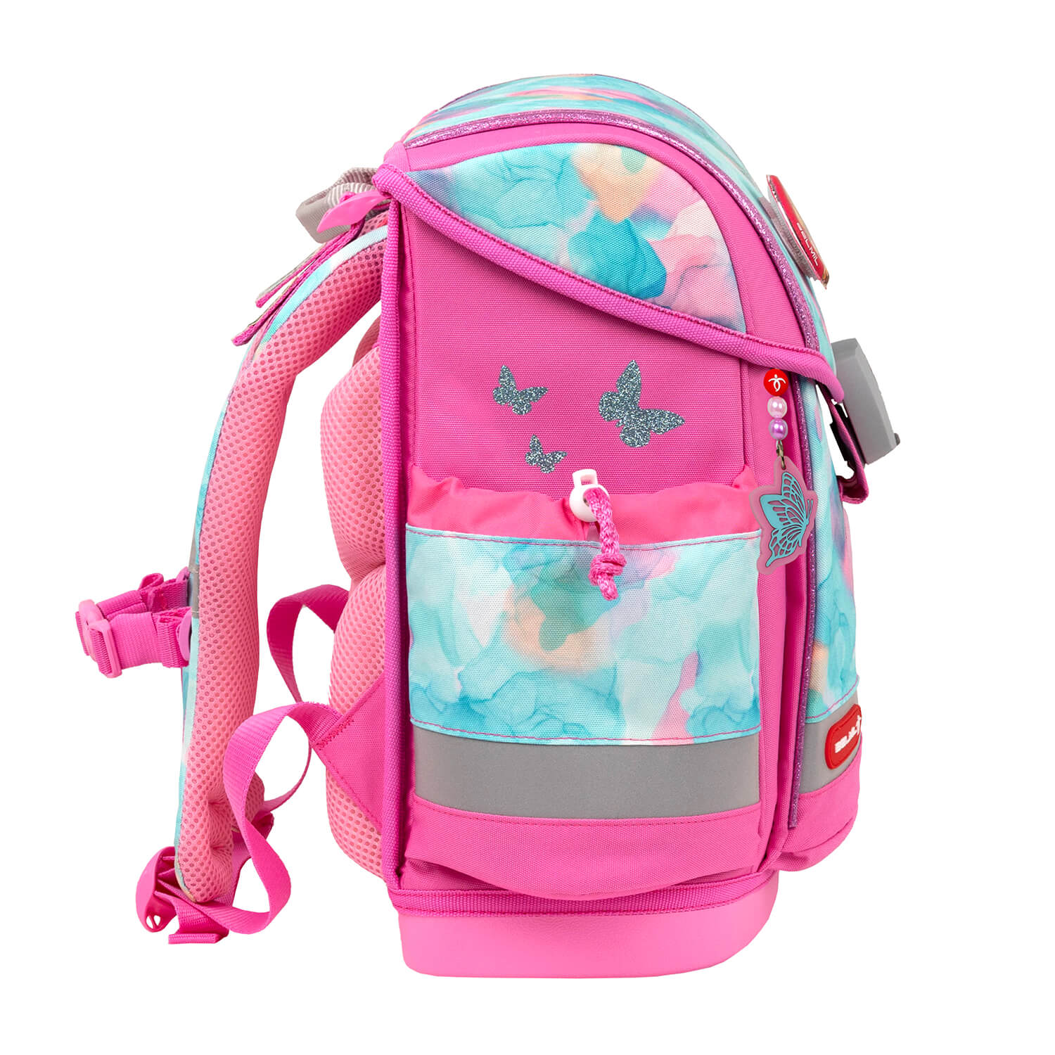 Classy Plus Aqua Rose schoolbag set 5 pcs