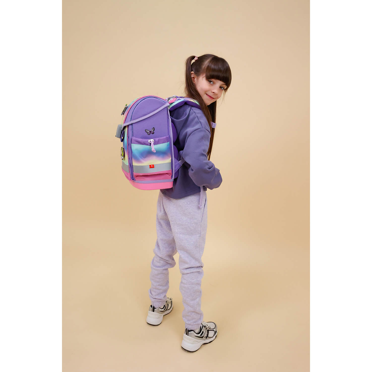 Classy Plus Rainbow Ombre schoolbag set 5 pcs