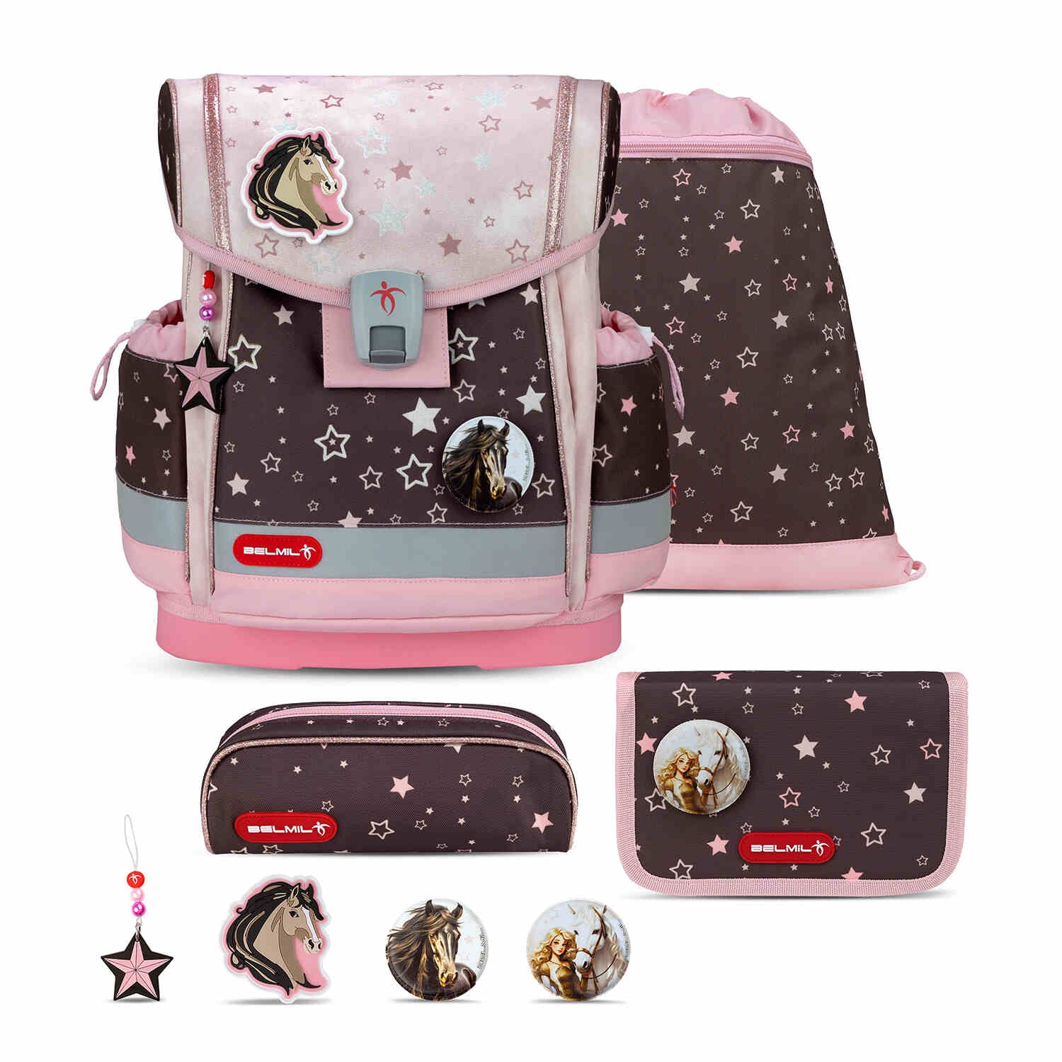 Classy Plus Champion Horses schoolbag set 4 pcs.