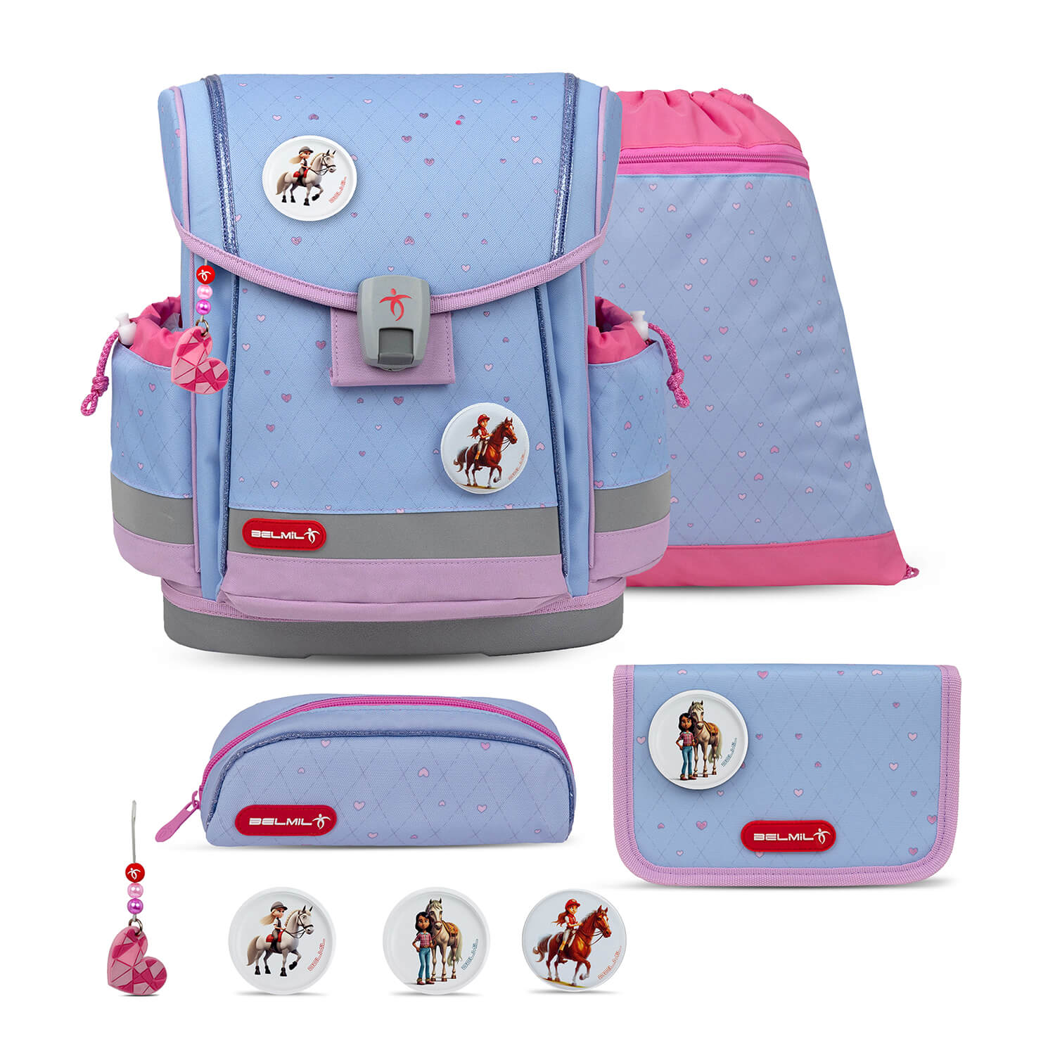 Classy Plus Lavender schoolbag set 5 pcs