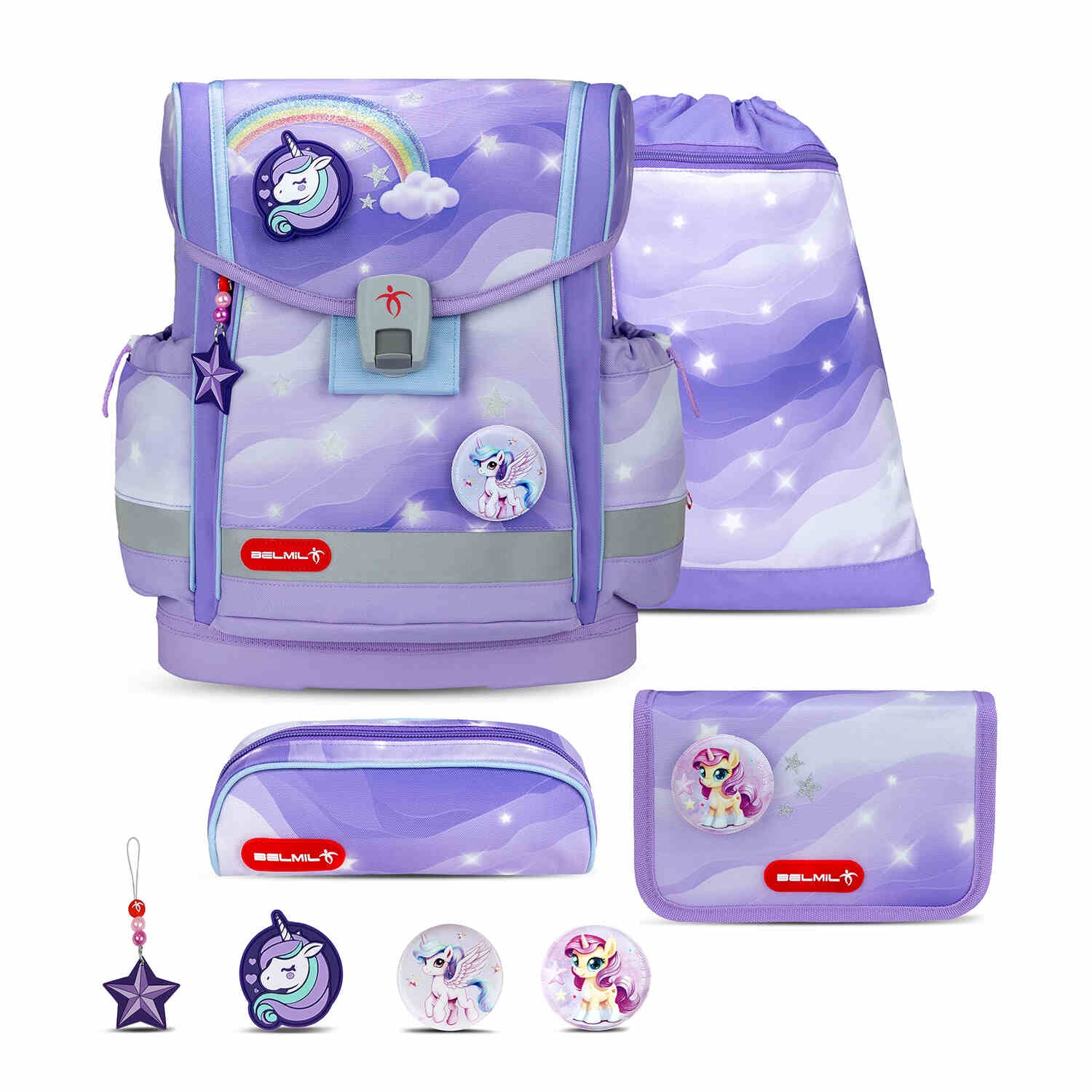 Classy Plus Over the Rainbow schoolbag set 4 pcs.