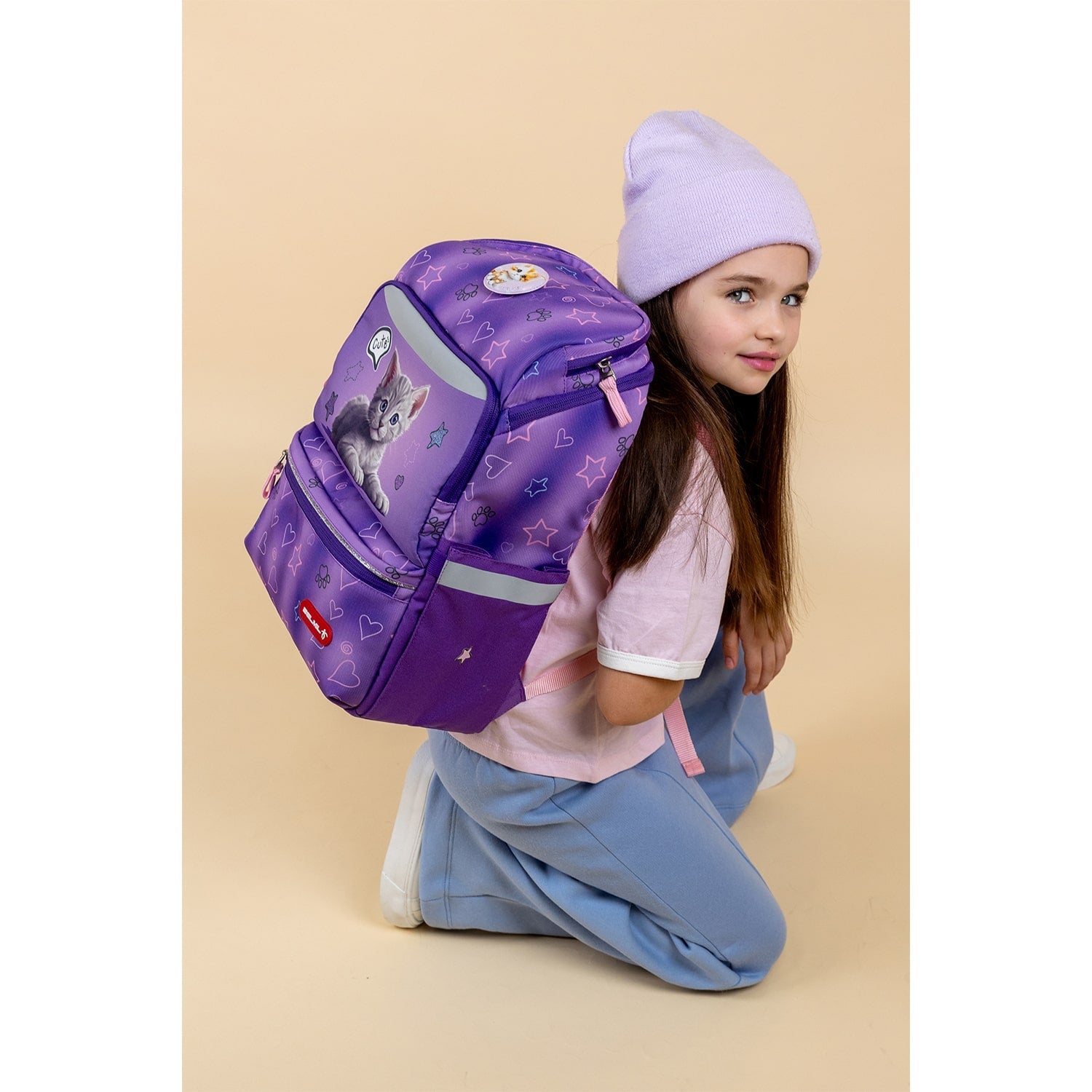 Zippy Cute Cat Schulrucksack