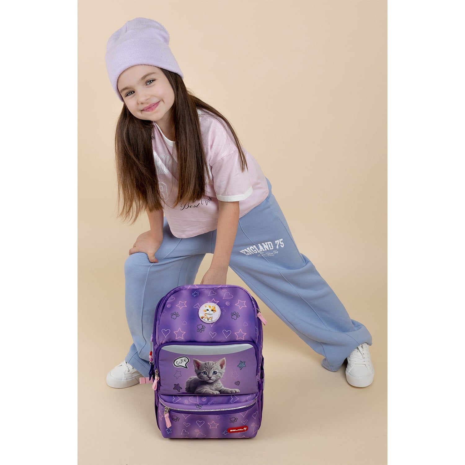 Zippy Cute Cat Schulrucksack