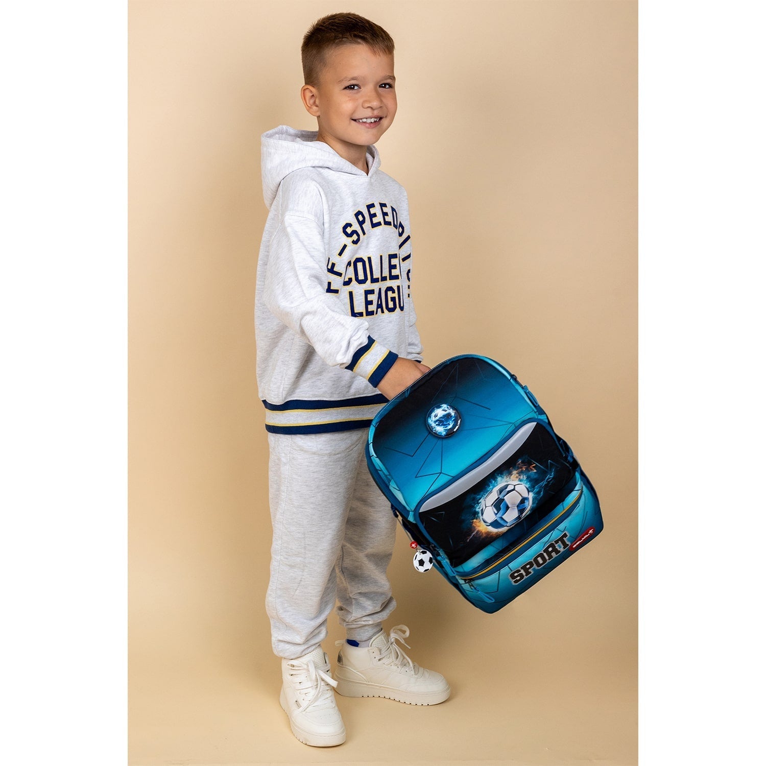 Zippy Fire Football backpack