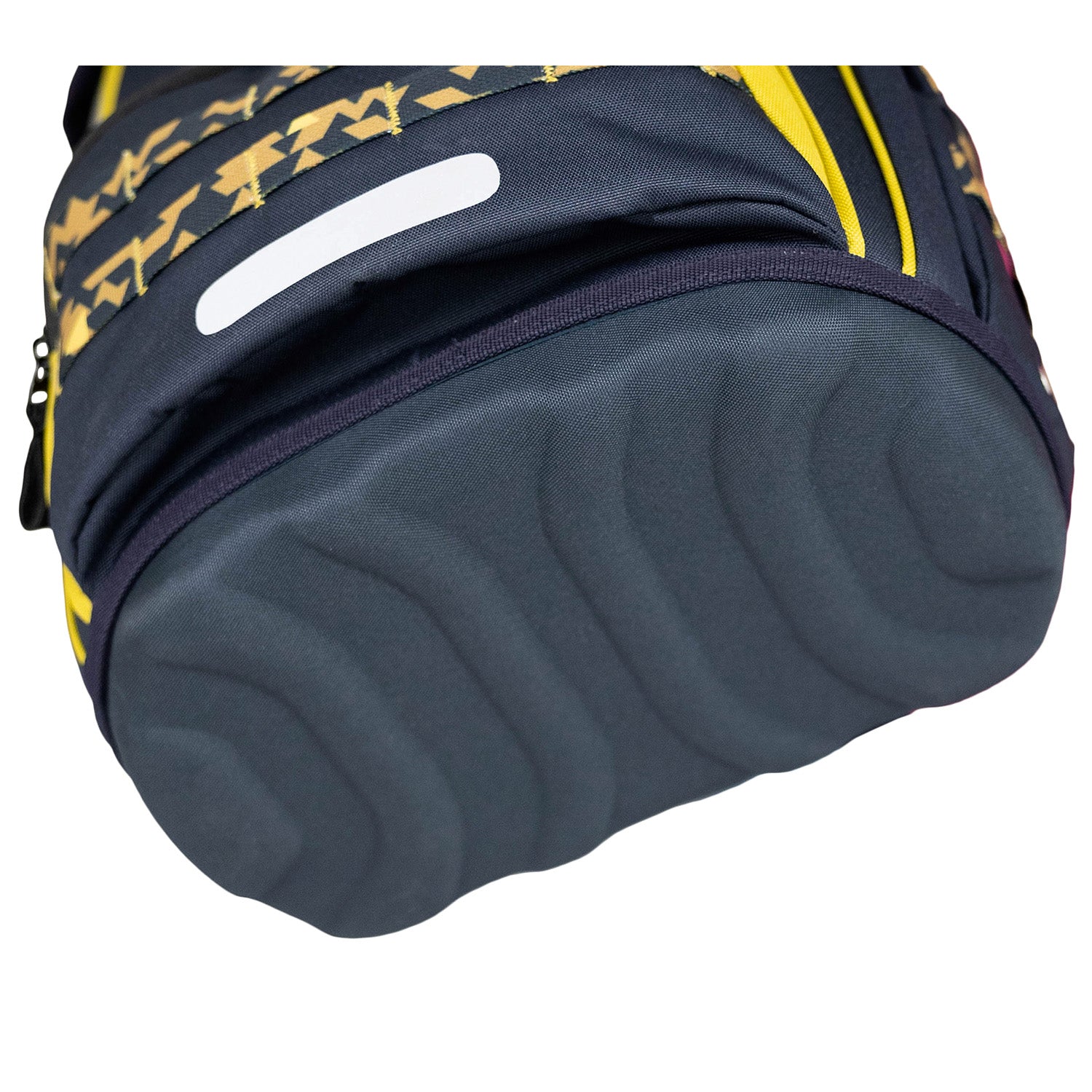 Detail view of the padded hip belt on the Premium Belmil School Bag Set for Boys – Maxi Plus Explorer schoolbag set 6 pcs for added comfort during use.