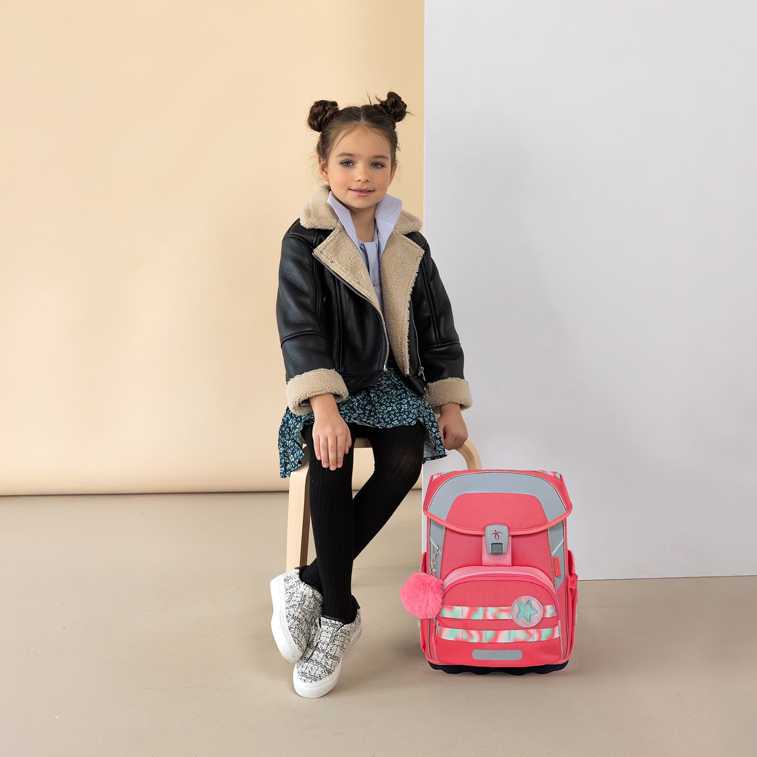 Premium Belmil School Bag Set for Girls – Maxi Plus Aurora schoolbag set + Unicorn Raincoat - 7-piece Set