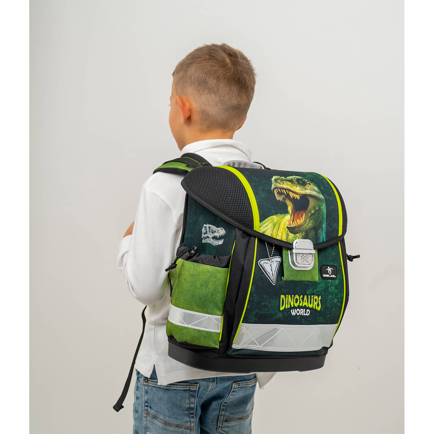 Classy Dinosaur World  schoolbag