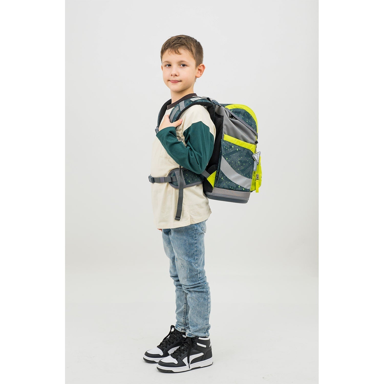 Smarty Green Splash schoolbag