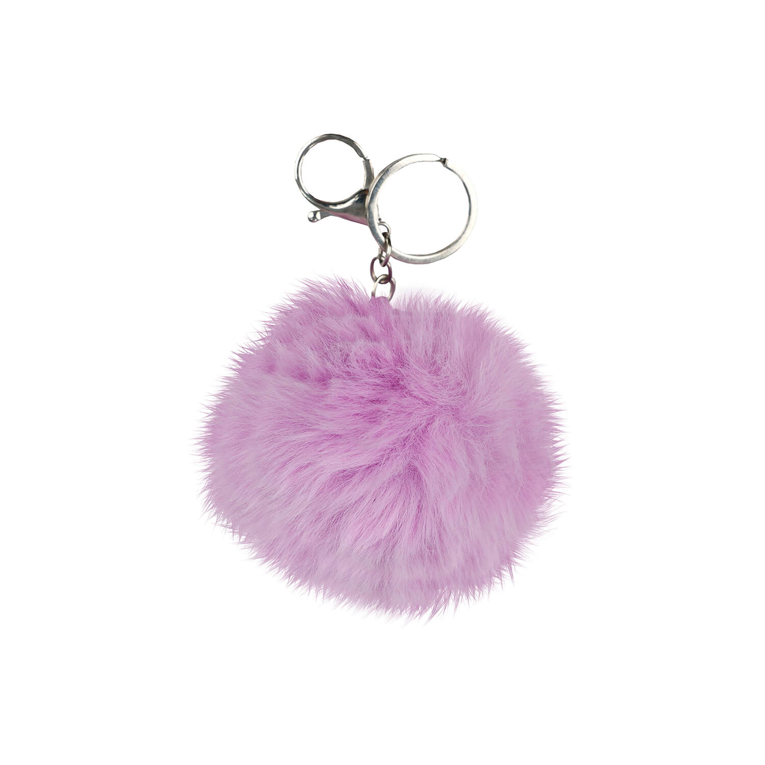 Keychain Purple Ball Fluffy