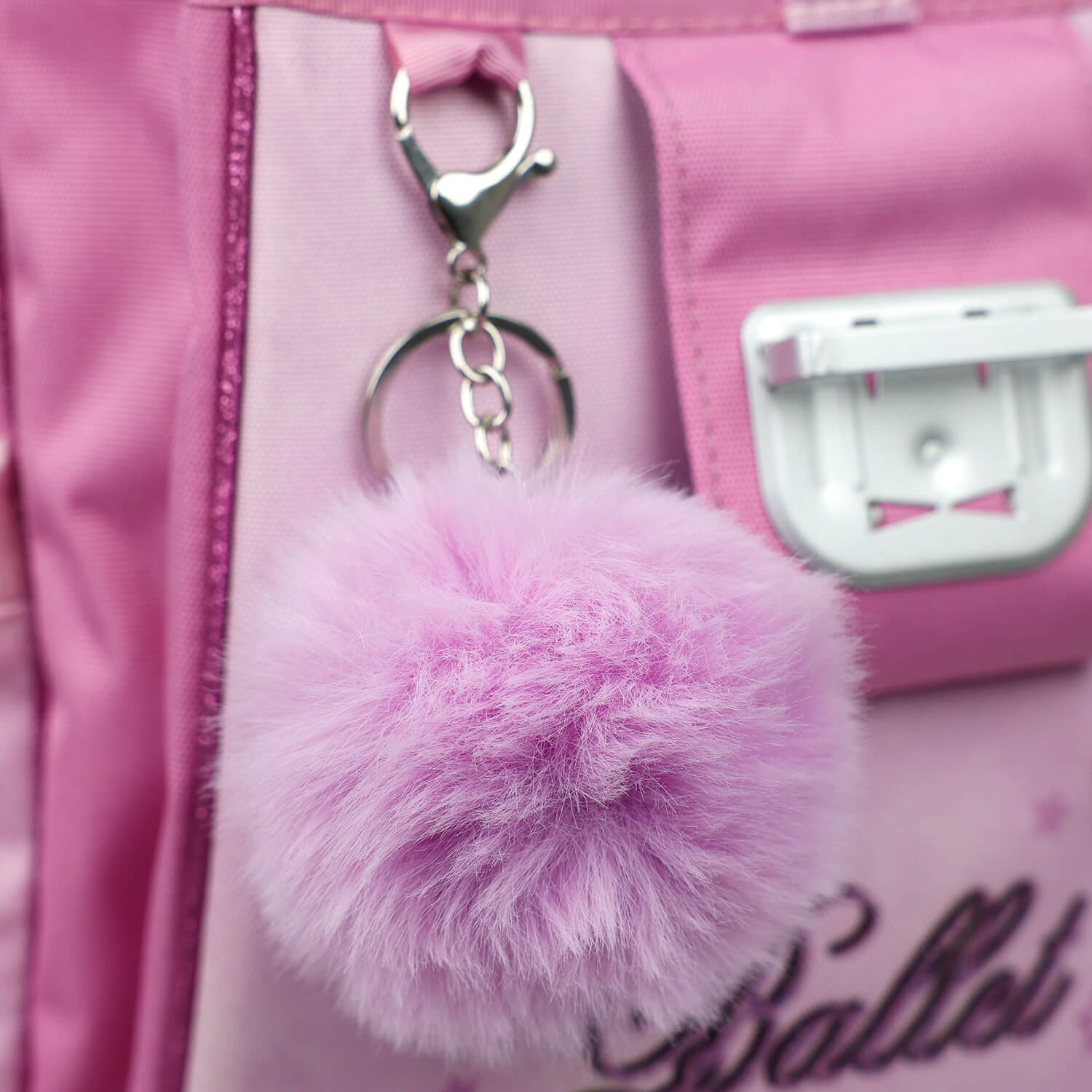 Keychain Purple Ball Fluffy