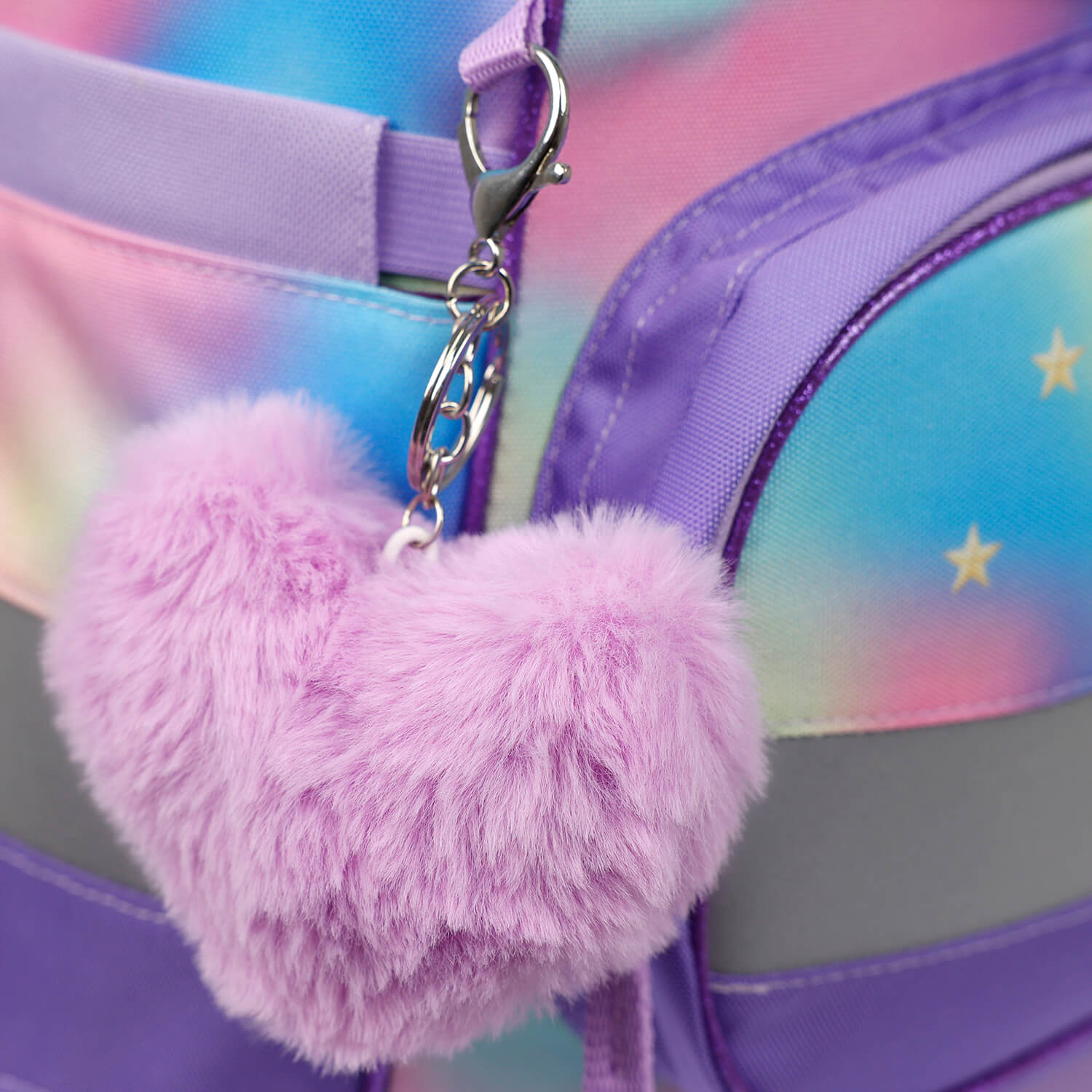 Keychain Purple Heart Fluffy