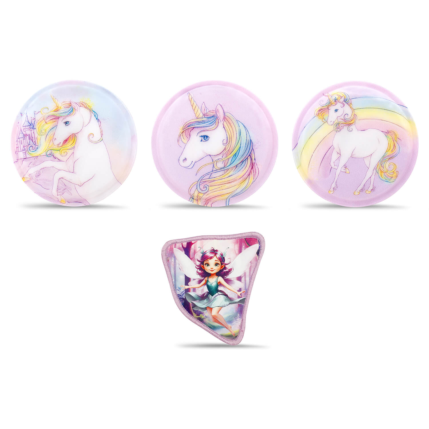 Belmil Patch Set – 4-Piece Velcro Patches "Fairy Glow"