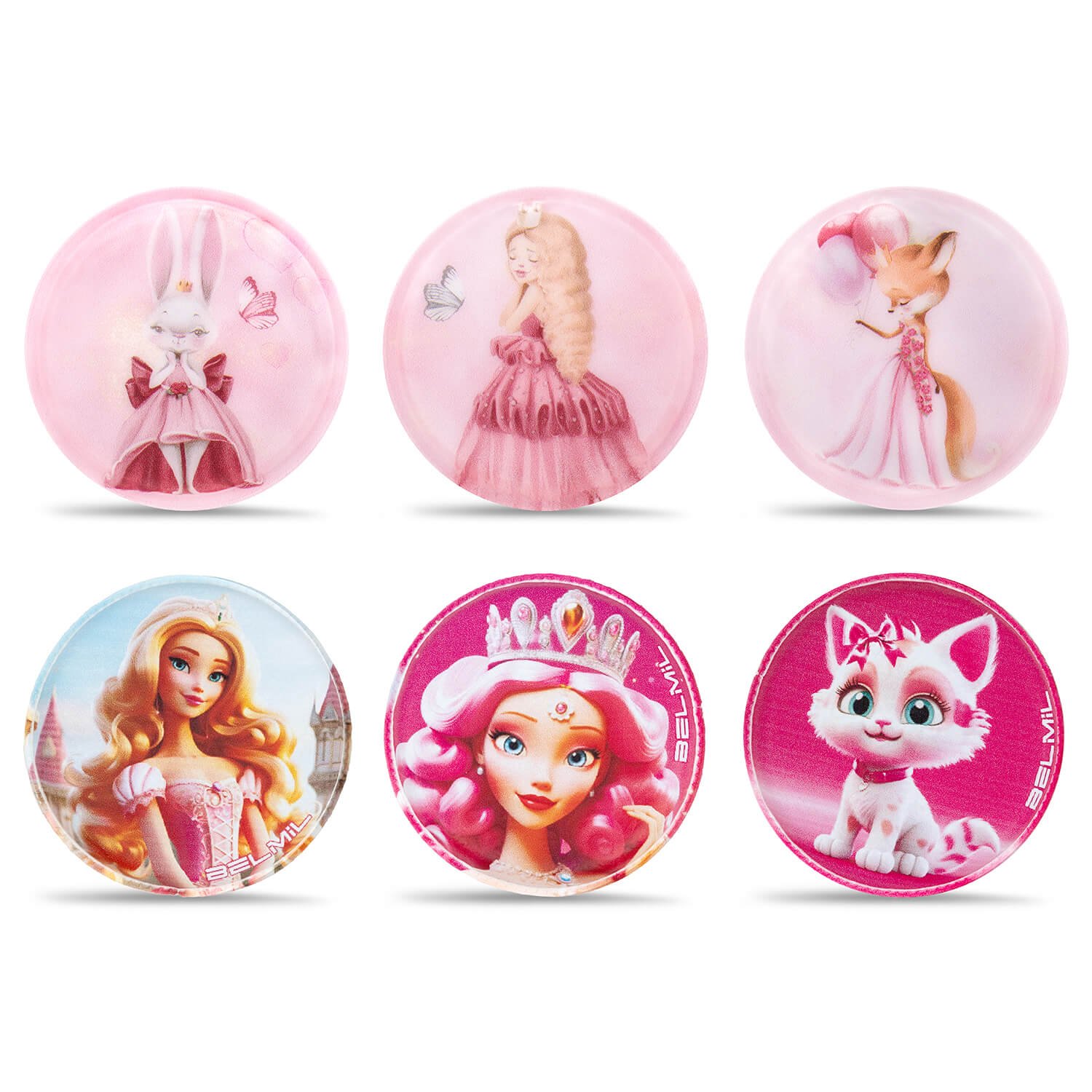 Belmil Patch Set – 6-Piece Velcro Patches "Fairytale Elegance"
