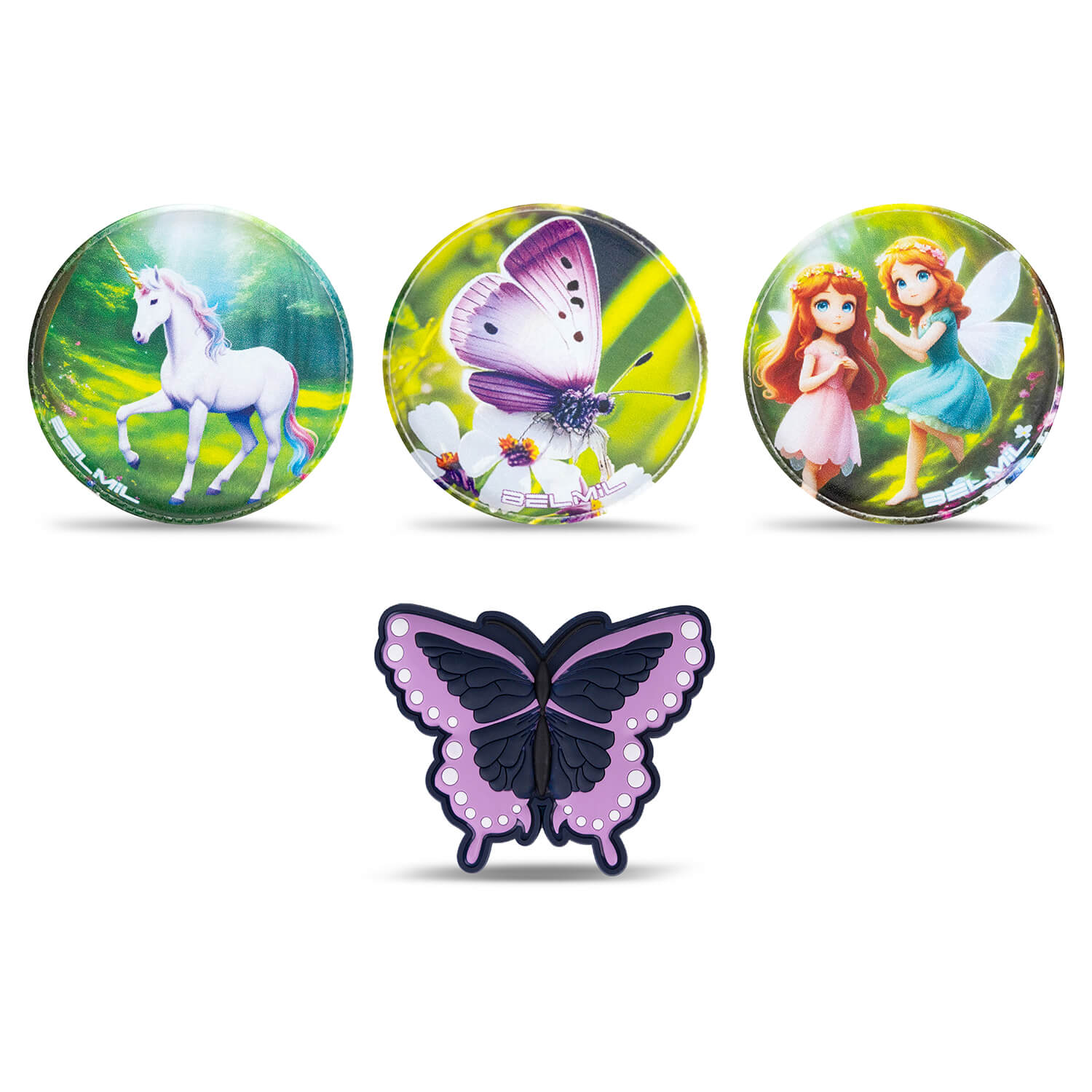 Belmil Patch Set – 4-Piece Velcro Patches "Fantasy Garden"