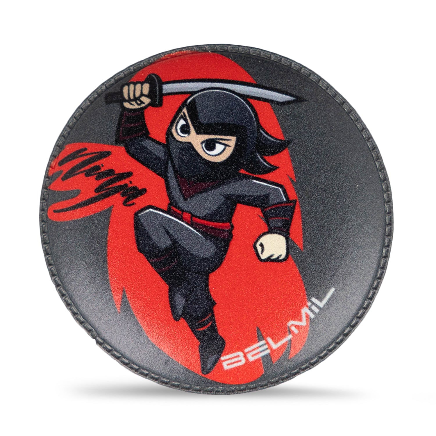 Close-up of the Belmil Patch Set – 3-Piece Velcro Patches 'Ninja' showcasing the fiery dragon symbol design.