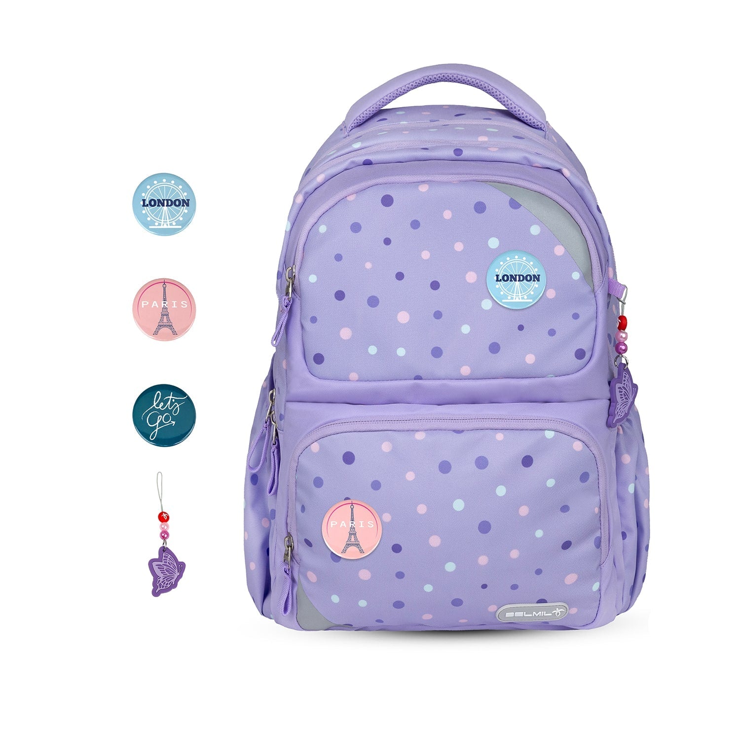 Maxi Pack Purple Dots backpack