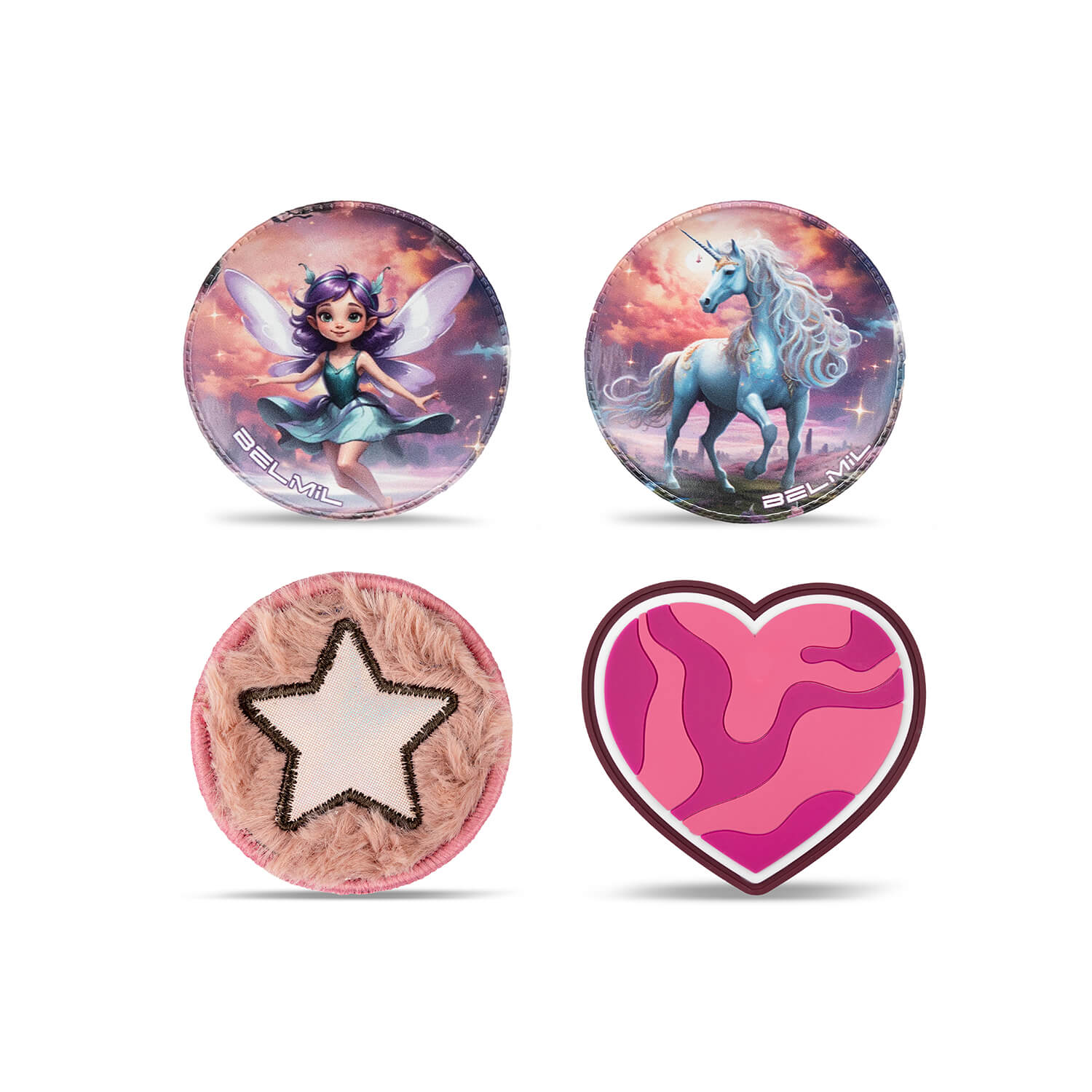 Belmil Patch Set – 4-Piece Velcro Patches "Star Fairy"