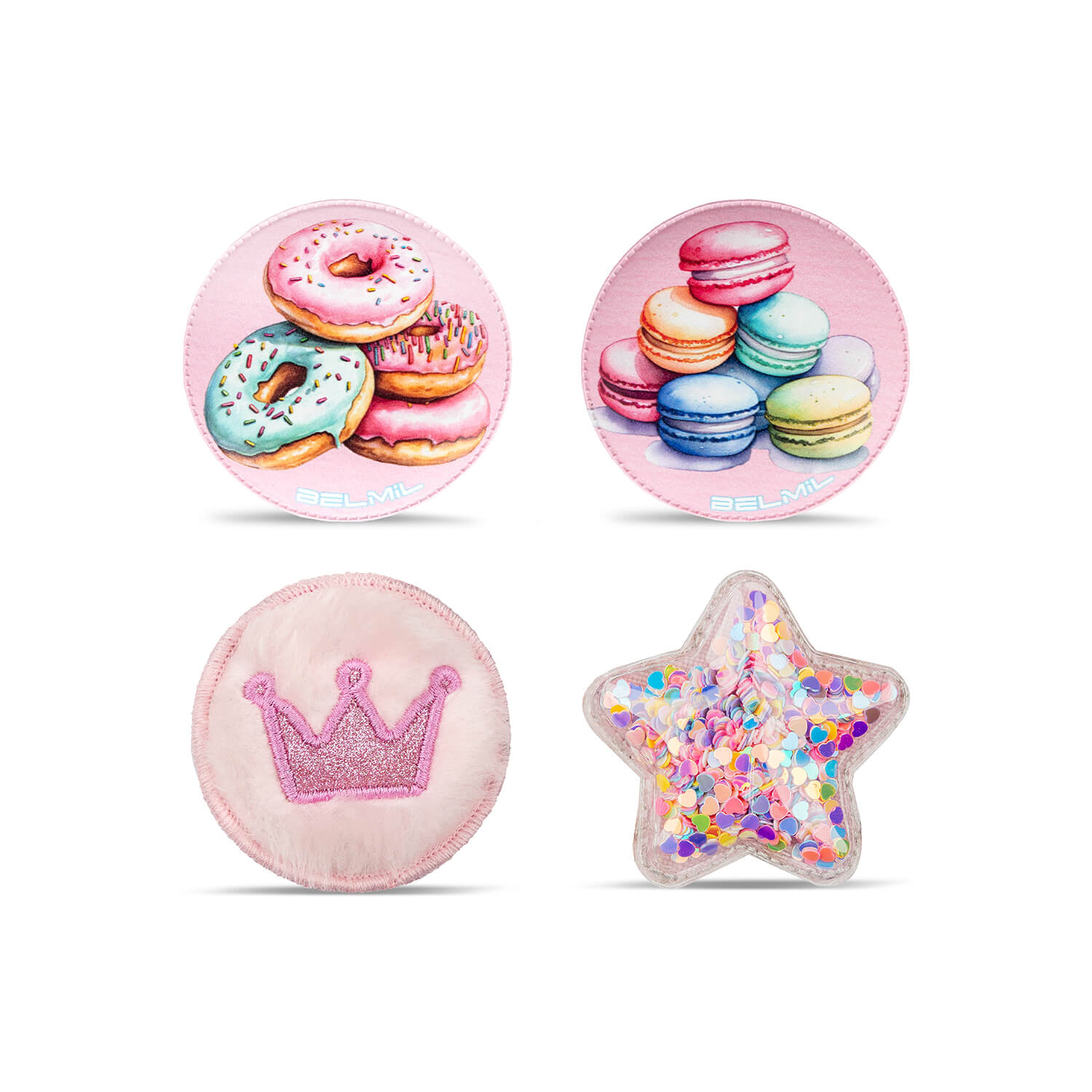 Belmil Patch Set – 4-Piece Velcro Patches "Sweet Sparkle"