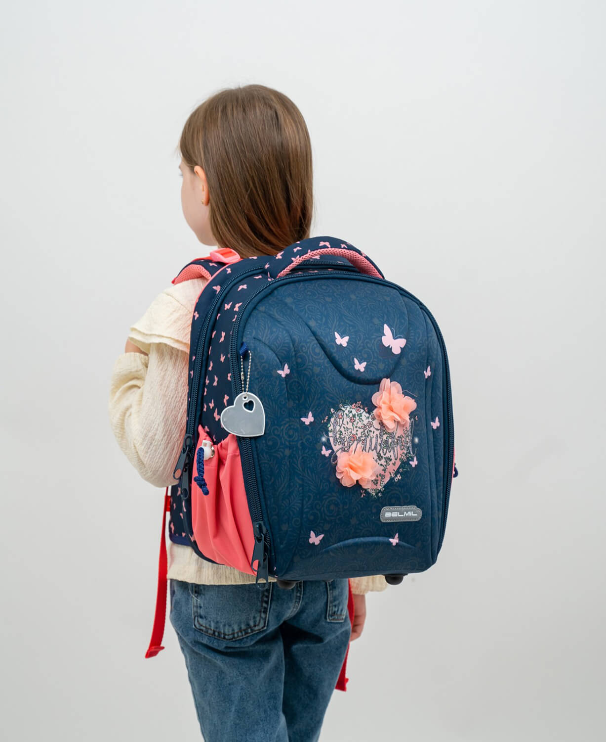 Sturdy Beautiful Flowers schoolbag