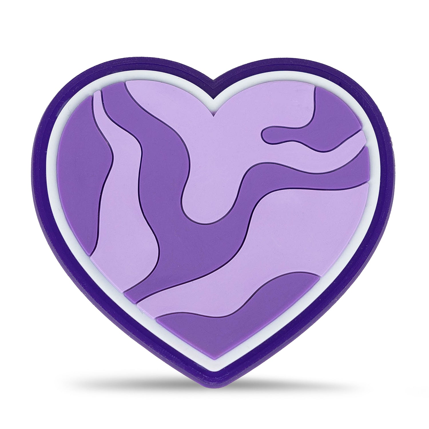 Velcro Gummi Patch Purple Heart